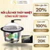 Nồi lẩu hơi thủy nhiệt công suất 2800w -nấu bằng hơi nước, bảo hành 1 năm
