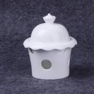 Bếp Cồn Hâm Giữ Nóng Thức Ăn/Đĩa Cồn Mini Bằng Gốm Sứ Size 13.5cm 200ML