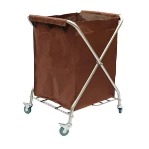 Xe đẩy có túi đựng to gom đồ bẩn trong nhà hàng khách sạn có thể gấp gọn Mã SP FW-16