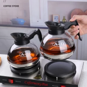 Bếp hâm cafe,bếp đun nóng giữ nhiệt cafe thương hiệu CAFERMINY POT và binh hâm cafe inox cao cấp
