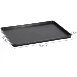 Khay để đồ trong phòng nhà nghỉ khách sạn Mã 08 size 35.5cm mầu đen