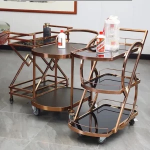 Xe đẩy phục vụ nhà hàng khách sạn, quán Bar nhiều mẫu đẹp sang trọng