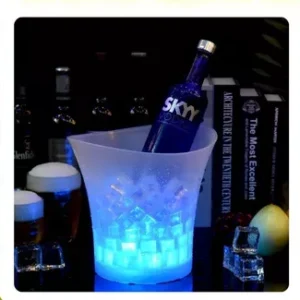 Xô đá ướp lạnh có đèn LEd ,xô đá nhựa đổi màu cho quán bar dung tích 5l