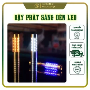 Gậy phất sánh đèn LED chụp đầu chai rượu chất liệu hợp kim nhôm,acrylic.