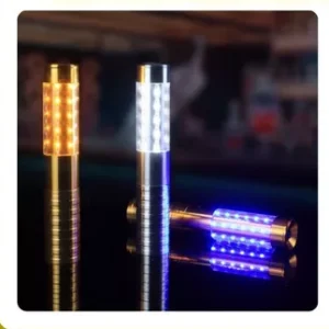 Gậy phất sánh đèn LED chụp đầu chai rượu chất liệu hợp kim nhôm,acrylic.