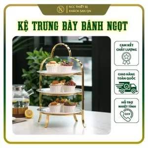 Kệ Trưng Bày Bánh Mì Kim Loại Phong Cách Mục Vụ Châu Âu, Chất Liệu Sắt Cao Cấp