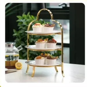 Kệ Trưng Bày Bánh Mì Kim Loại Phong Cách Mục Vụ Châu Âu, Chất Liệu Sắt Cao Cấp