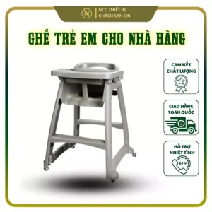 Ghế Trẻ Em Cho Nhà Hàng Khách Sạn, Ghế Nhựa Ăn Dặm Cho Bé Có Bàn Ăn hãng ChaoBao