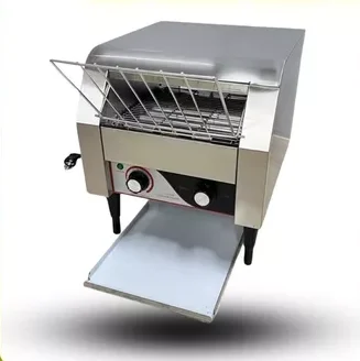 Máy nướng bánh mỳ,lò nướng bánh băng chuyền .chất liệu INOX sáng bóng an toàn với thực phẩm.
