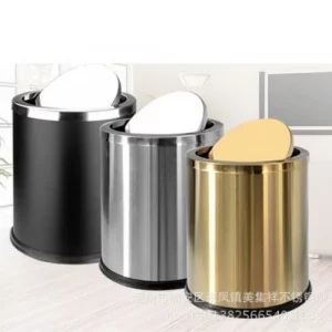 Thùng Rác Văn Phòng Lắp Lật KL-52 - Inox Cao Cấp, Thiết Kế Sang Trọng