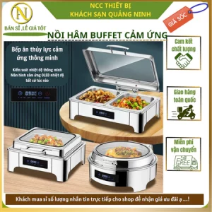 Nồi Hâm Buffet Inox 6 Lít Dùng Điện – Giữ Nhiệt Hiệu Quả, Dung Tích Lớn, Kiểu Dáng Sang Trọng – Phù Hợp Nhà Hàng, Khách