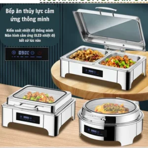 Nồi Hâm Buffet Inox 6 Lít Dùng Điện – Giữ Nhiệt Hiệu Quả, Dung Tích Lớn, Kiểu Dáng Sang Trọng – Phù Hợp Nhà Hàng, Khách