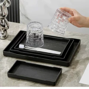 Khay bưng bê phục vụ chống trượt nhựa ABS chịu lực tốt an toàn cho nhà hàng khách sạn quán cafe