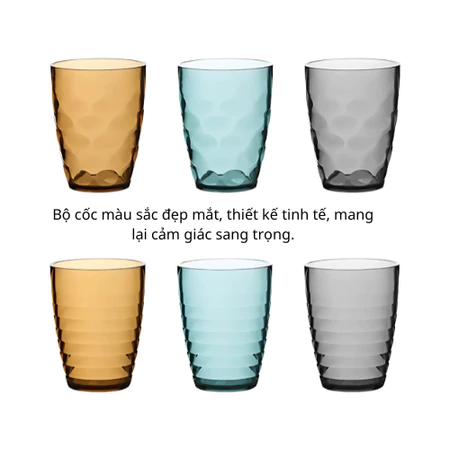 Cốc nhựa PC 270ml chống vỡ, màu sắc đa dạng, sang trọng - Ảnh 5