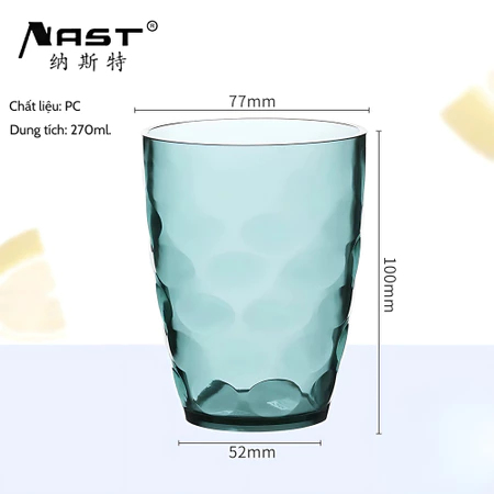 Cốc nhựa PC 270ml chống vỡ, màu sắc đa dạng, sang trọng - Ảnh 7
