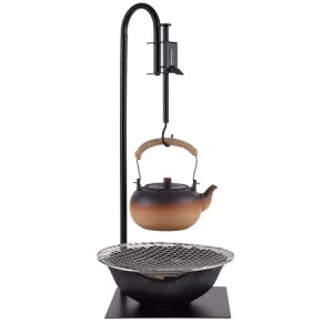 Bếp điện hồng ngoại pha trà vỏ gốm 1000W - 6 mức nhiệt, tặng vỉ nướng inox, dây dù an toàn