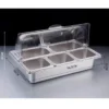 Bộ Khay Inox Dùng Cho Nồi Buffet Yuding – Inox 201 Cao Cấp, Giữ Nhiệt Tốt, Dễ Vệ Sinh – Phù Hợp Nhà Hàng, Khách Sạn