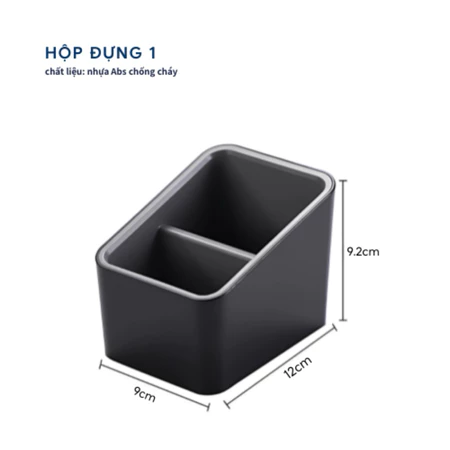 Bộ Amenities Khách Sạn Cao Cấp Màu Xám Đen Nhựa Abs Chống Cháy - Ảnh 5