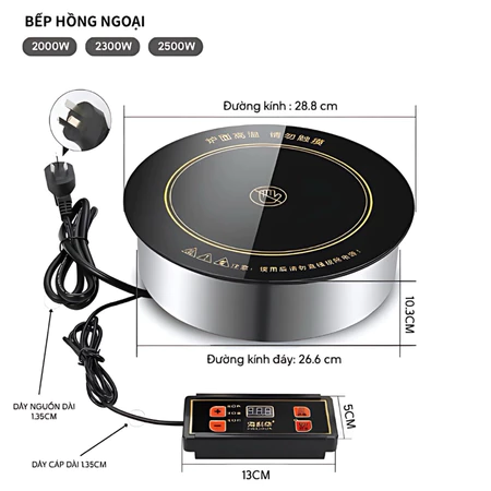 BẾP HỒNG NGOẠI ÂM BÀN NIKEN CAO CẤP - Ảnh 2
