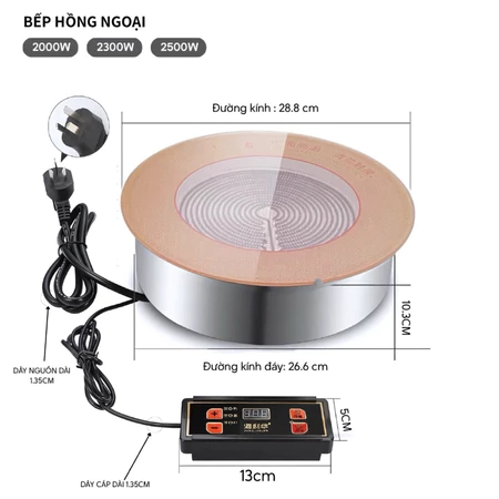 BẾP HỒNG NGOẠI ÂM BÀN NIKEN CAO CẤP - Ảnh 3