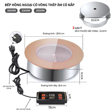 BẾP HỒNG NGOẠI ÂM BÀN NIKEN CAO CẤP - Ảnh 7