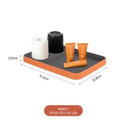 Bộ Amenities Đa Năng Bằng Nhựa ABS Cao Cấp - Giải Pháp Lưu Trữ Thông Minh Cho Mọi Không Gian - Ảnh 4