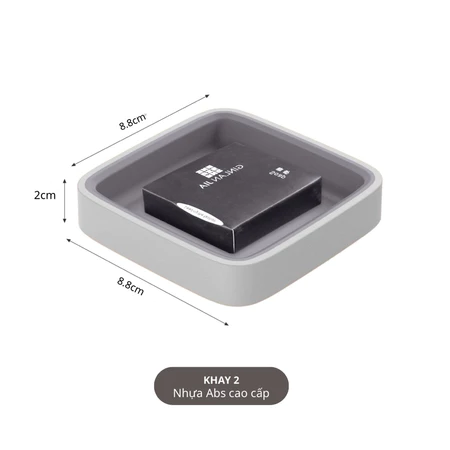 Bộ Amenities Khách Sạn Sang Trong Màu Ghi Trắng, Chất Liệu Abs Cao Cấp - Ảnh 6