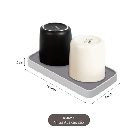Bộ Amenities Khách Sạn Sang Trong Màu Ghi Trắng, Chất Liệu Abs Cao Cấp - Ảnh 8