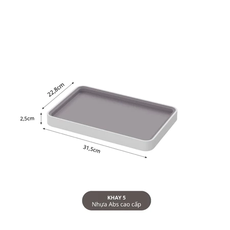 Bộ Amenities Khách Sạn Sang Trong Màu Ghi Trắng, Chất Liệu Abs Cao Cấp - Ảnh 9