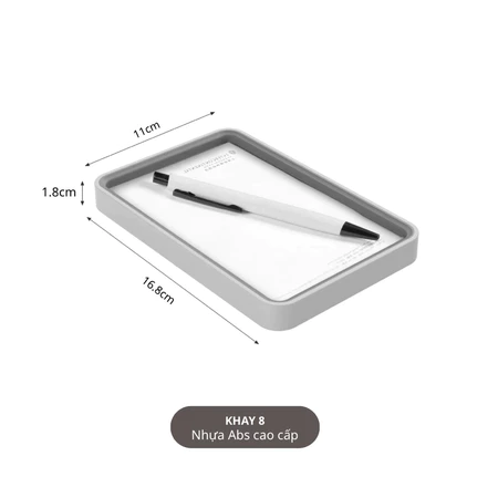 Bộ Amenities Khách Sạn Sang Trong Màu Ghi Trắng, Chất Liệu Abs Cao Cấp - Ảnh 11