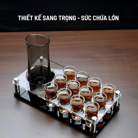 Khay Đựng Ly Acrylic Cao Cấp - Khay Bar KTV Chất Lượng, Sang Trọng, Sức Chứa Lớn - Ảnh 4