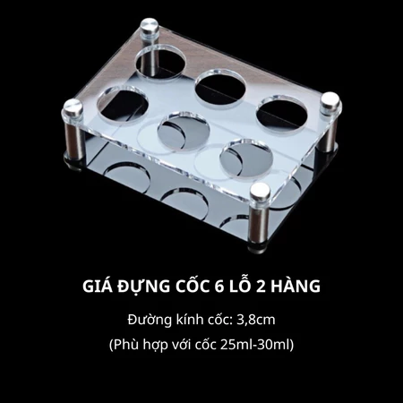 Khay Đựng Ly Acrylic Cao Cấp - Khay Bar KTV Chất Lượng, Sang Trọng, Sức Chứa Lớn - Ảnh 6