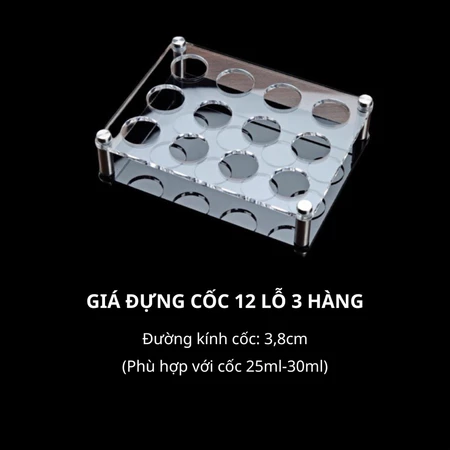 Khay Đựng Ly Acrylic Cao Cấp - Khay Bar KTV Chất Lượng, Sang Trọng, Sức Chứa Lớn - Ảnh 8