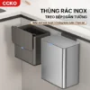 Thùng rác tủ bếp inox CCKO CK8872, thùng đựng rác inox treo có nắp có thể dính tường dung tích 4L
